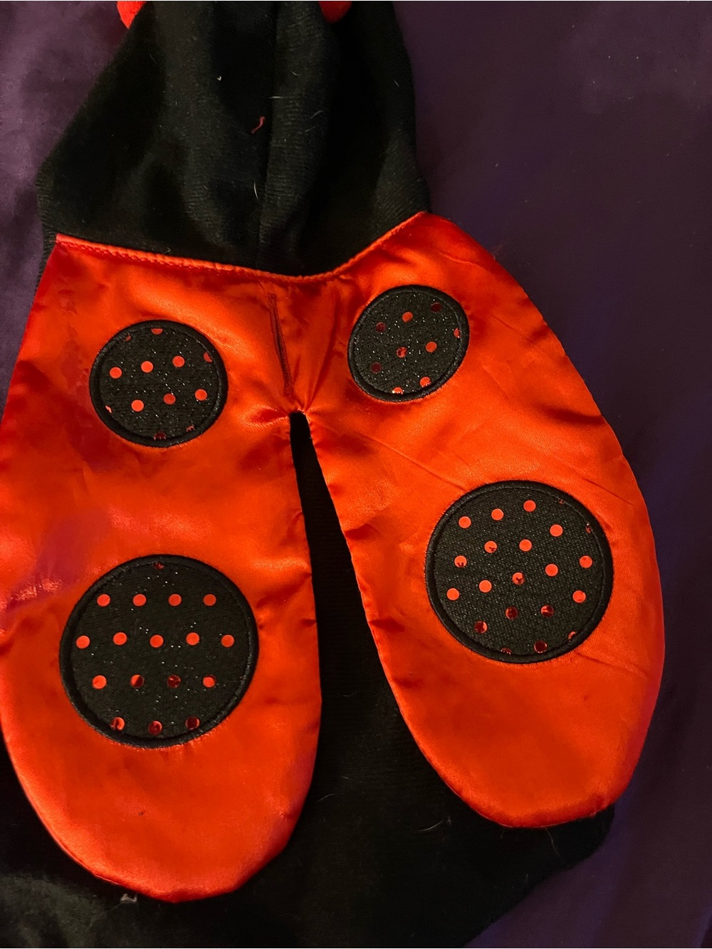 & Other Stories Red and Black Ladybug Costume Cape